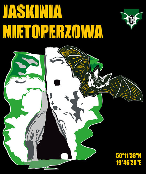 Grafika "Jaskinia Nietoperzowa" WLOT czarne tło