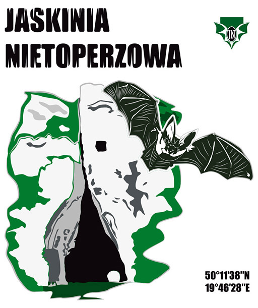 Grafika "Jaskinia Nietoperzowa" WLOT białe tło